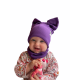 Kepurė su mova pavasariui/rudeniui “Violetinis kaspinėlis”, 668