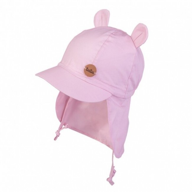 Kepurė su kaklo apsauga mergaitei "Rožinė Pelytė", 901