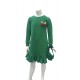 Suknelė mergaitei „Žalia su tautiniu kaspinėliu", 885