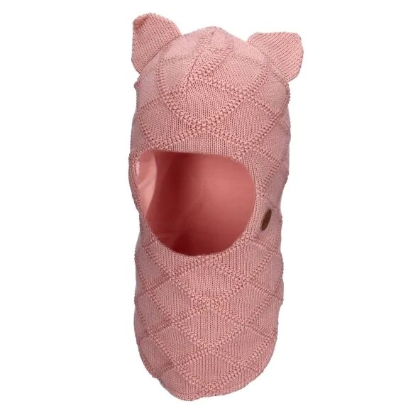 Merino vilnos šalmukas mergaitei "Pastelinė katytė", 329 Merino vilnos šalmukas mergaitei "Pastelinė katytė", 329