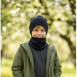 Kepurė + mova pavasariui/rudeniui "Juoda", 892