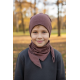 Kepurė su kaklaskare pavasariui/vasarai "Ruda", 674