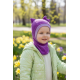Veliūrinis šalmukas pavasariui/rudeniui "Violetinė katytė", 605