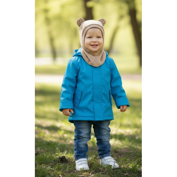 Šalmukas pavasariui/rudeniui "Veliūrinis smėlinis meškutis", 705
