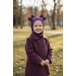 Šalmukas mergaitei pavasariui/rudeniui "Veliūriniai violetiniai kaspinėliai", 779