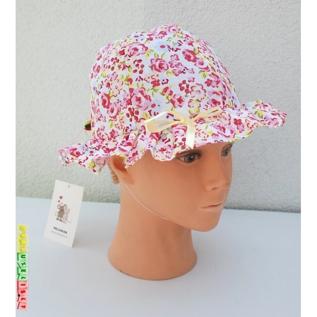 Skrybėlaitė mergaitei "Gėlėta", 900